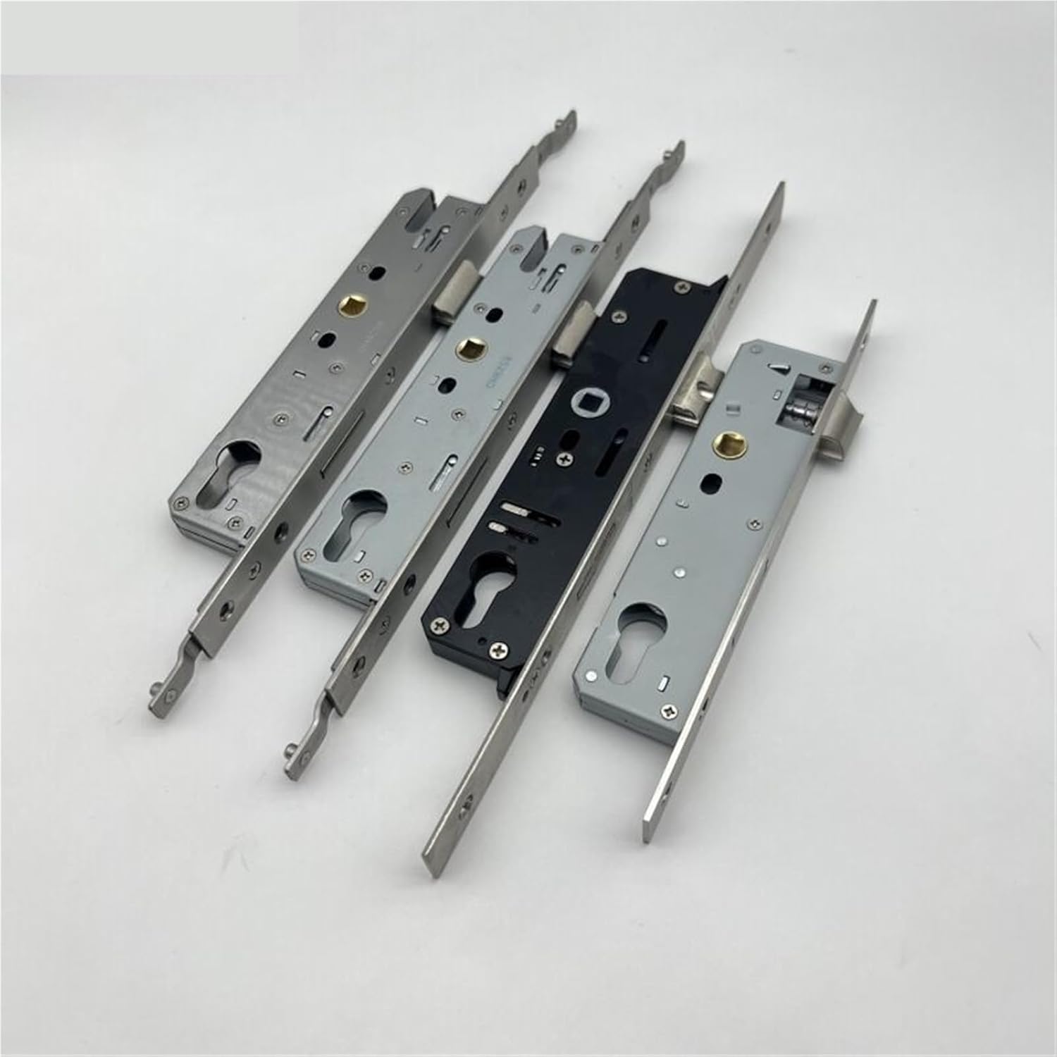 Stainless Steel Broken Bridge Aluminum Screen Door Locks Silver Complete Handle Keyed Alike 1Pcs(E3)