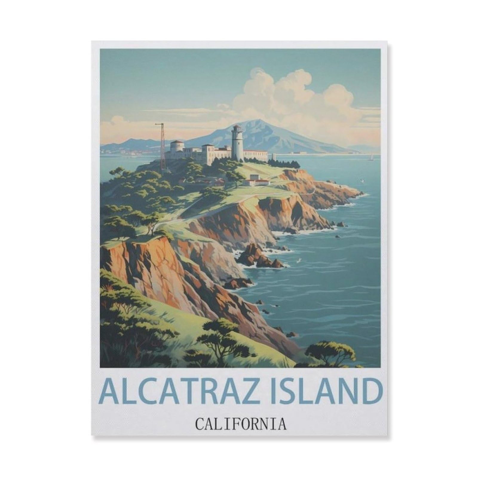 Metal Signs，California Alcatraz Island(30x40cm）