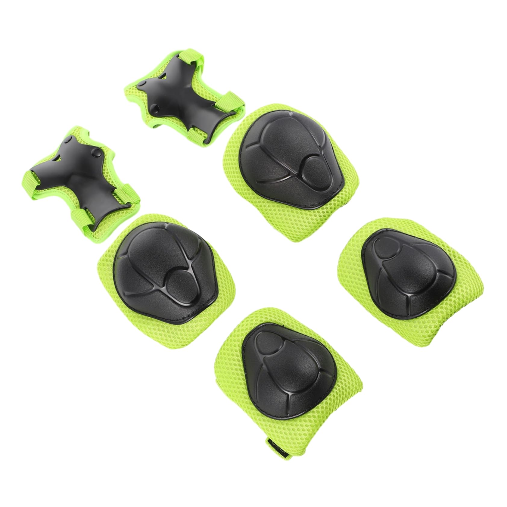 Gogogmee 1Set Sports Protective Gear Durable Knee Pads Elbow Guards Wrist Guards for Skateboarding Roller Skating Outdoor Sports for Teens