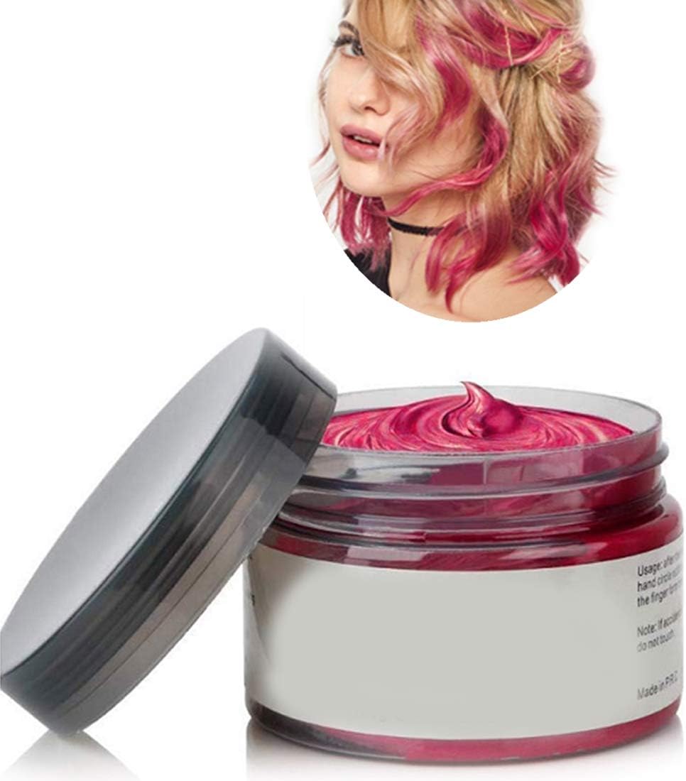 Hair Colour Wax One-time Temporary Modeling Natural Colour Hair Dye Wax,Natural Matte Hairstyle for party,Cosplay,Masquerade,Nightclub,Halloween
