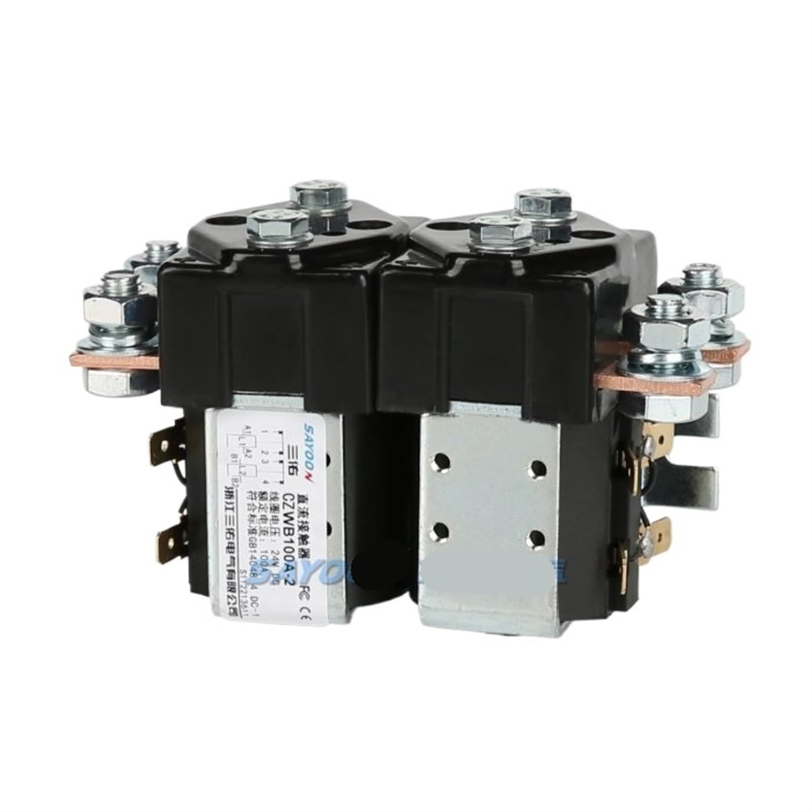 Contacteur CC CZWB100A relais inverseur 36V 100A pour treuil et moteur de bateau