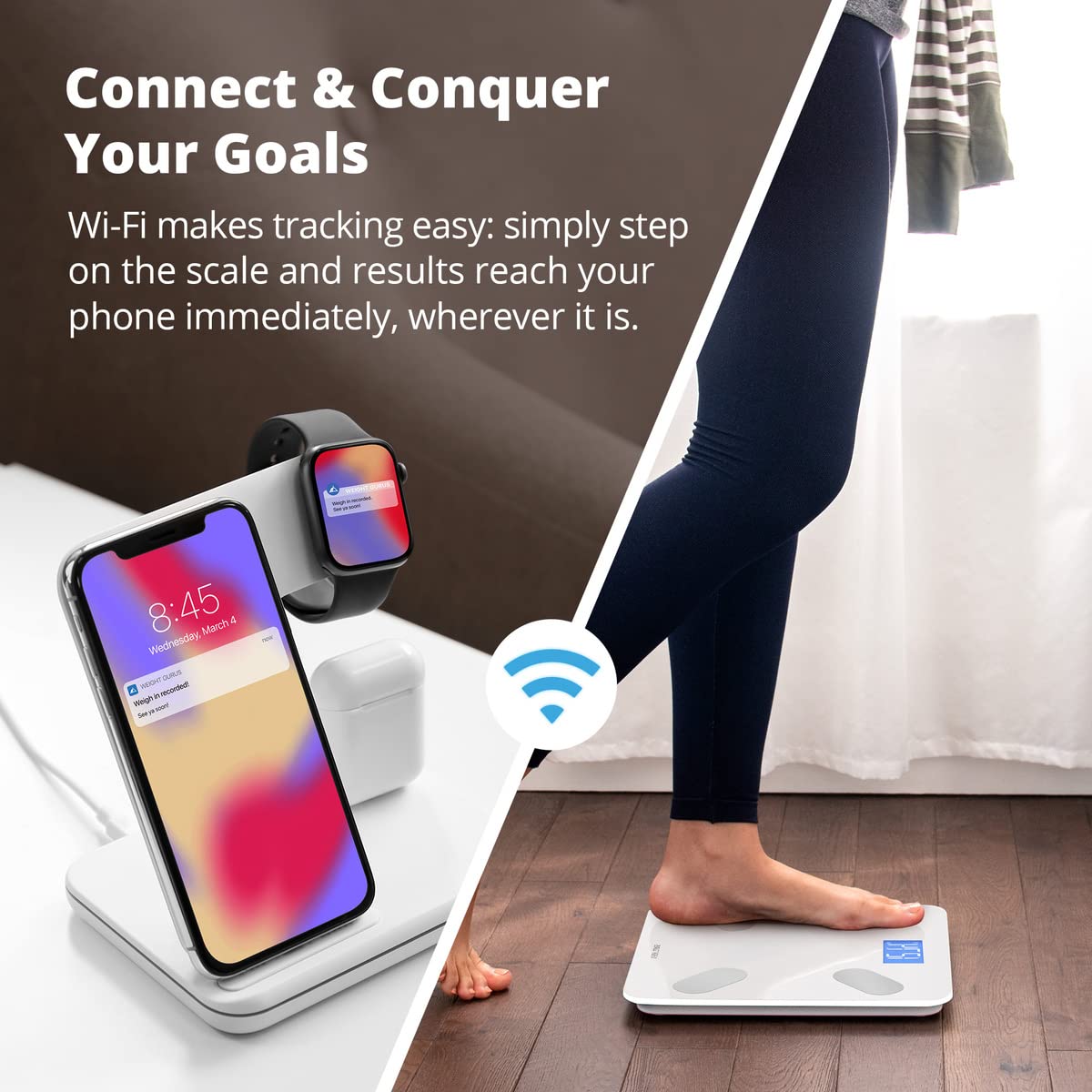 Greater Goods Báscula de peso corporal WG - WiFi