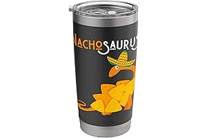Nachosaurus Nacho Dinosaur Insulated Tumbler: Embrace Taco Time with a Smile