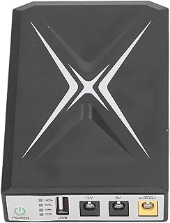 Mini UPS Battery Backup 8800mAh, Uninterruptible Backup Battery Power Supply 9VDC 2A, 5VDC 2A USB Input, APC UPS Battery for Router, Optical Modem, Security Monitoring, Etc