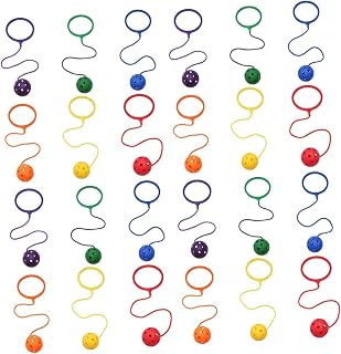 Toyvian 18 Pcs Bouncing Ball Toy's for Kids Jumping Ball for Kids Outdoor Kids Toys Sports Ankle Skipping Toy Jumping Ring Toy Skip Ball Ankle Toy Outdoor Skipping Plaything Jumping Balls