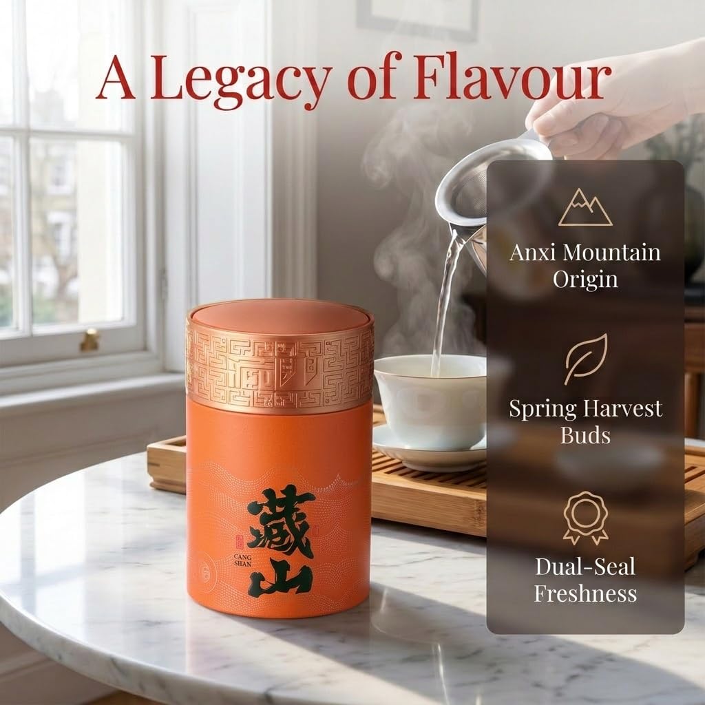 Set Regalo Premium 150g * 2/10,58oz | Tè Nero Lapsang Souchong | Tè in Foglie Sciolte | Aroma Ricco | Ottimo Regalo Per Gli Amanti Del Tè (B-300g / 10,58oz)