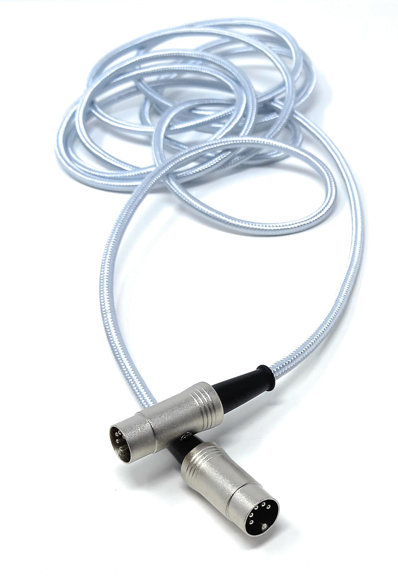 DRUT 3m MIDI 5 Pin DIN Braided Screened Shielded Fully Wired Cable Lead for Midi Audio Equipment White 10ft - Image 4