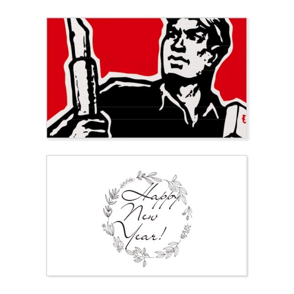 Tarjeta conmemorativa de bendición en libro de bolígrafos rojo 5