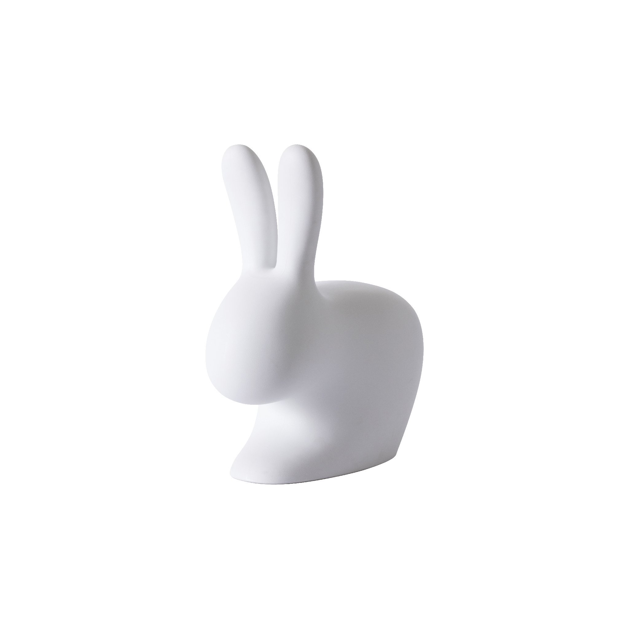 Qeeboo 90001LG Rabbit Chair Baby, Plastica, grigio chiaro, 45,3 x 26,2 x 52,7 cm