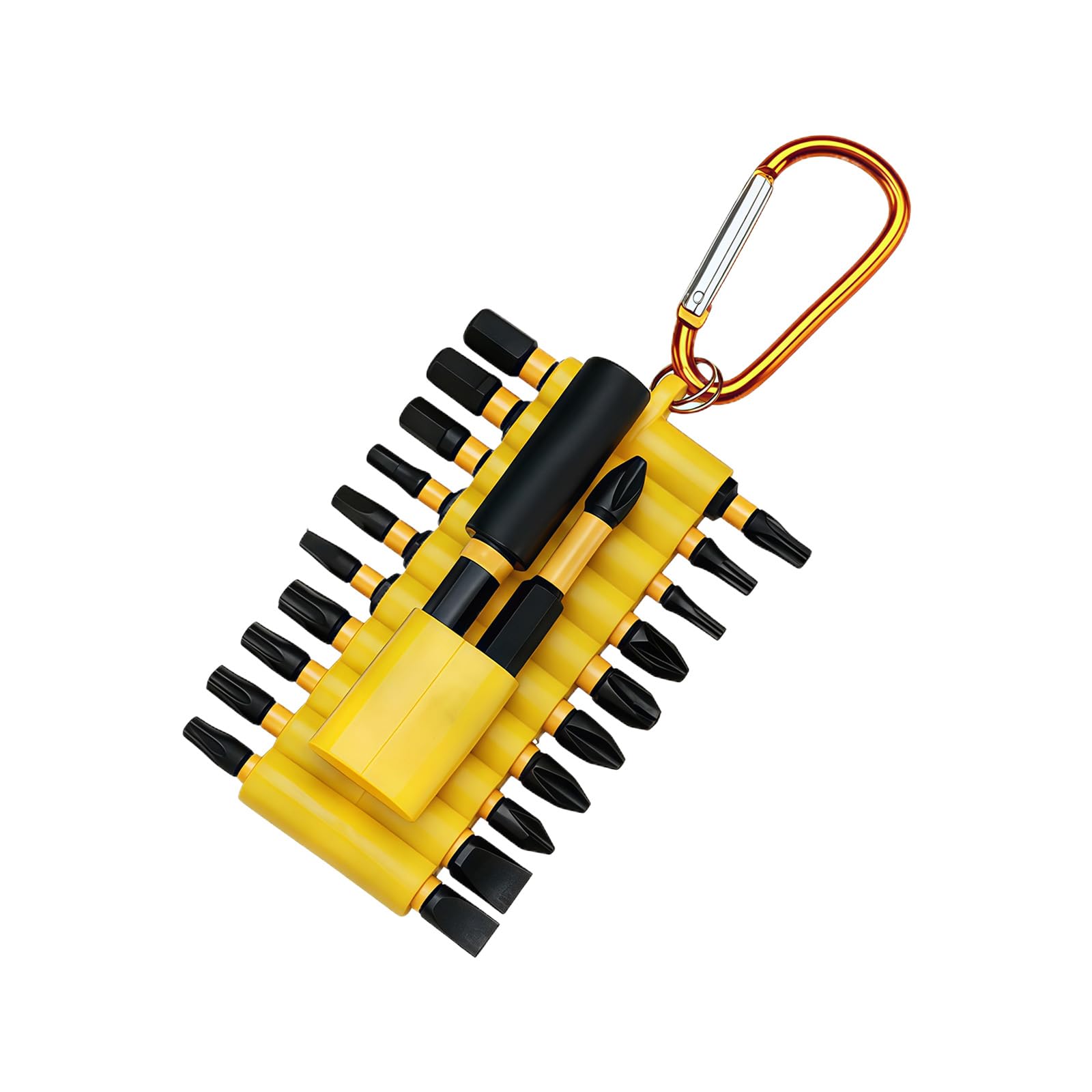 Geavonyg Yellow 22Piece Antislip Electric Screwdriver Bit Set Alloy With Organizers Sleeve Suitable For Home Car Repair And Diyer Projects Antislip Screwdriver Bit