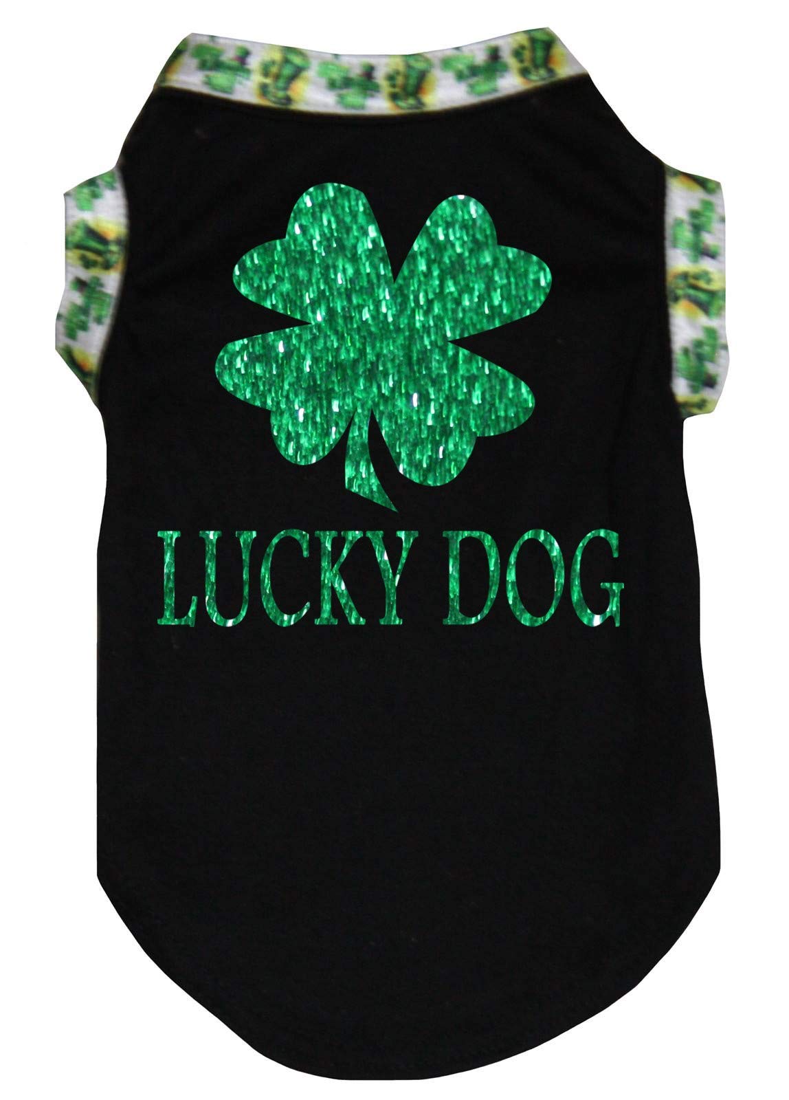 Chemise pour chien noir XXXL Clover Lucky Dog en tissu léger respirant