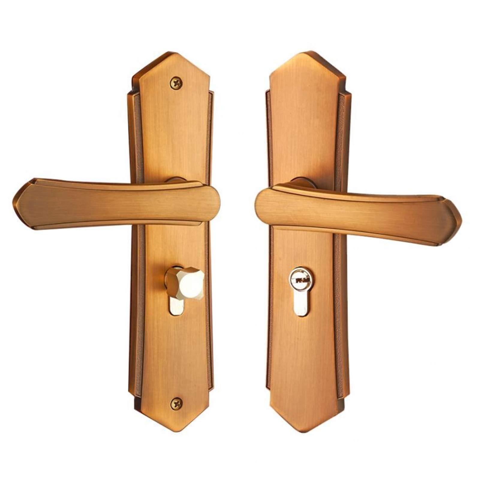 Wtgyxfdhdt One Color Zinc Alloy Lockset Living Room Bathroom Door Lever Latch Home