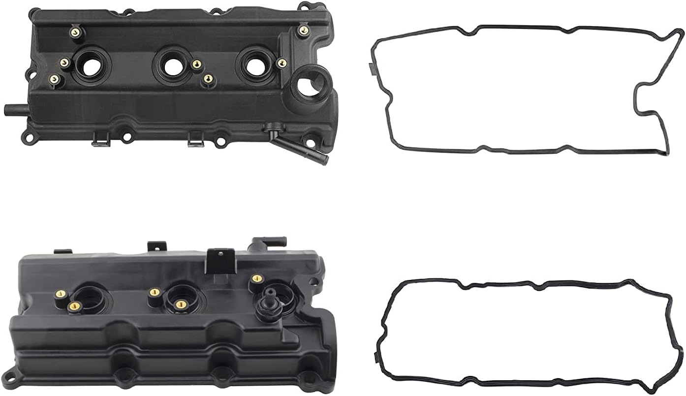 New Left & Right Engine Valve Covers Replacement For 350Z 2003-2006 G35 V6 3.5L VQ35DE Replaces 13264-AM610, 13264-AM600, 13270-8J112, 13270-8J102, 264-984, 264-985 (Set of 2)