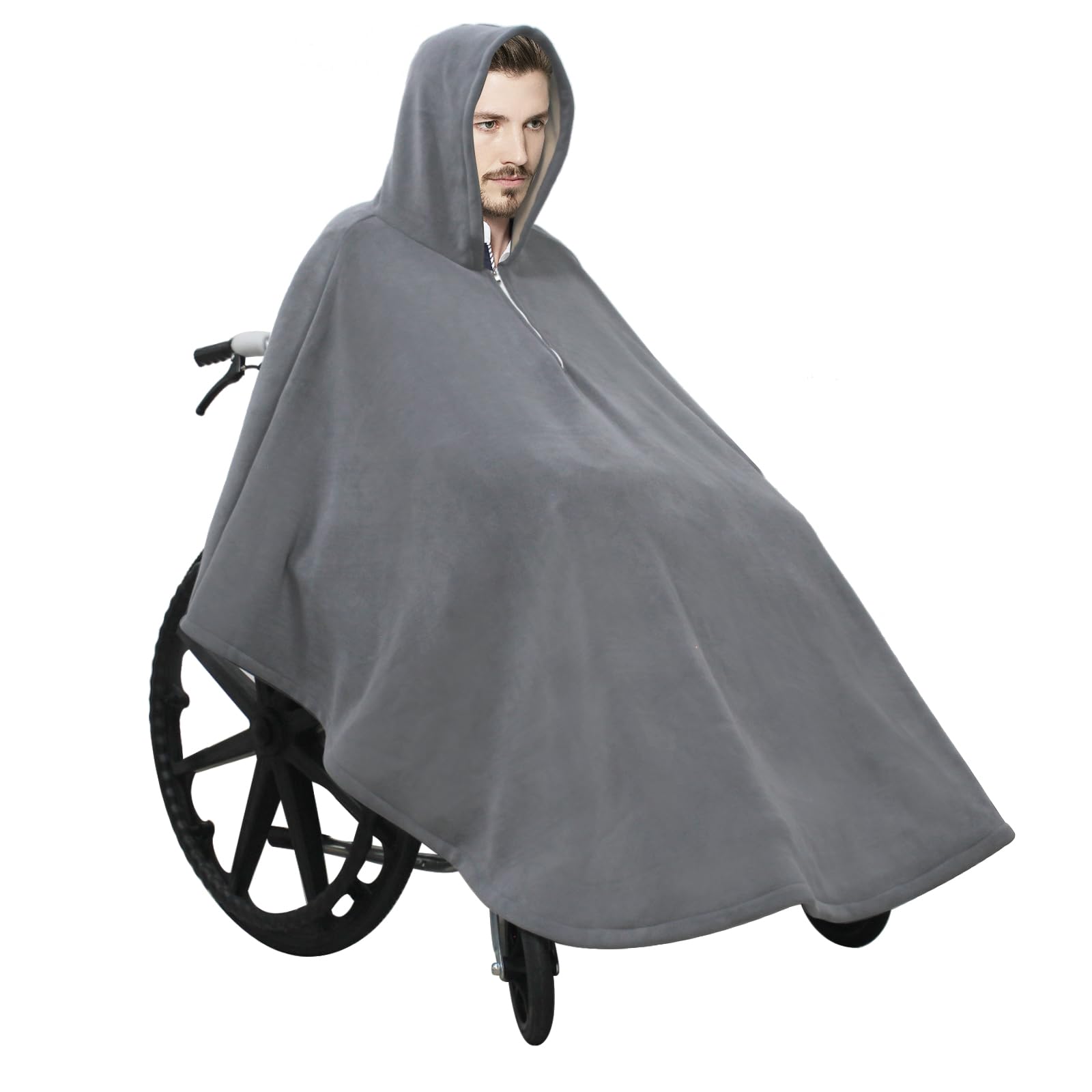 Manta para silla de ruedas Cape Winter | Manta para silla de ruedas | Manta para silla de ruedas | Ponchos adultos con capucha