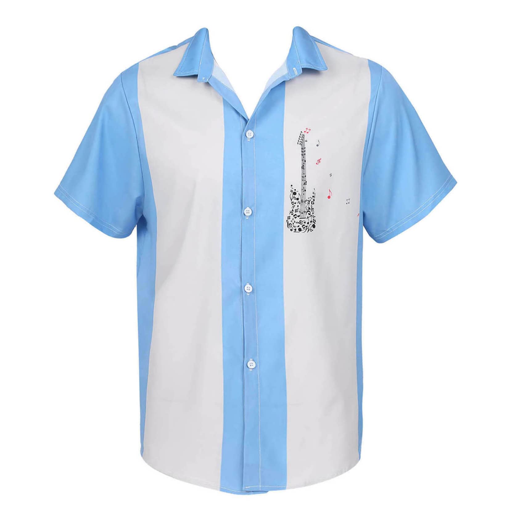 Mens Short Sleeve Coconut Palm Printed Casual Hawaiian Embroidered Camp Shirt