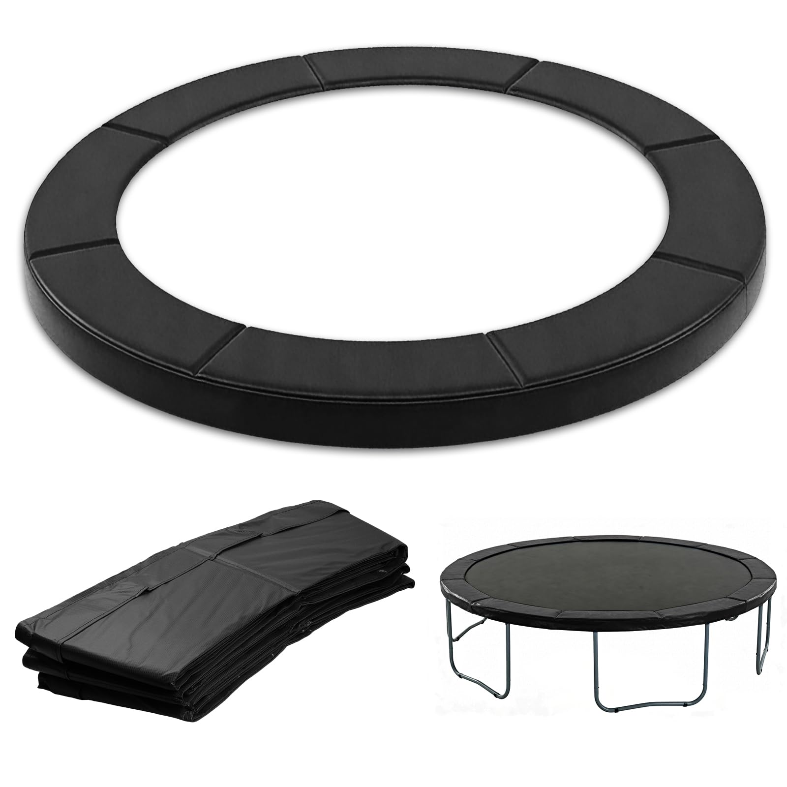 Storystore Trampolin Randabdeckung 306cm Außendurchmesser Federabdeckung Trampolin Umrandung Wetterbeständig UV-beständig Reißfest Trampolinzubehör Randschutz