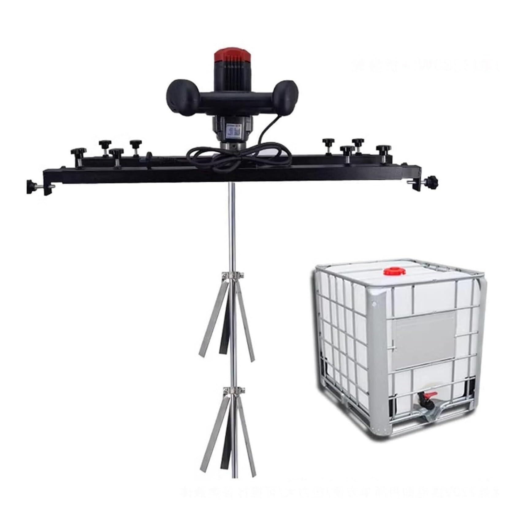 Máquina mezcladora de tanque eléctrica, agitador Ibc, mezclador de pintura de barril de tanque, mezclador de lodo de mano for motar, pintura, lechada, yeso, mortero, herramienta for agitar forraje
