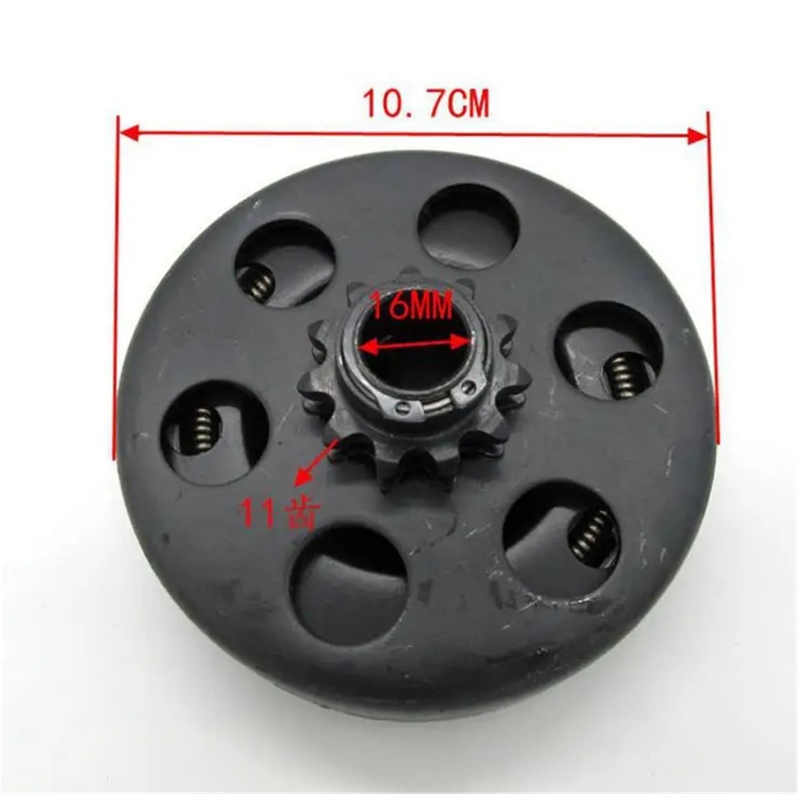 For H0nda G100 2.5hp 2.8hp 3.5hp Go Karting Fun Refitting Centrifugal Automatic Clutch Shaft 16mm 10t 11t 12t 350 420 Chain(10T X 420 CHAIN)