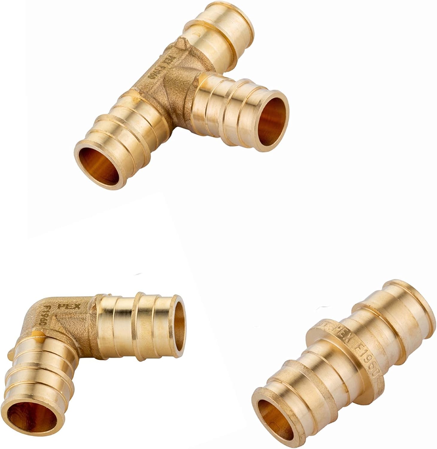 Blасk Frіdау Sаlе 2022 (Pack of 30) Efield 1/2 Inch Pex A Full Flow Expansion Fitting Bundles: Tee T, Elbow and Coupling 10 Pieces each, F1960, Lead Free