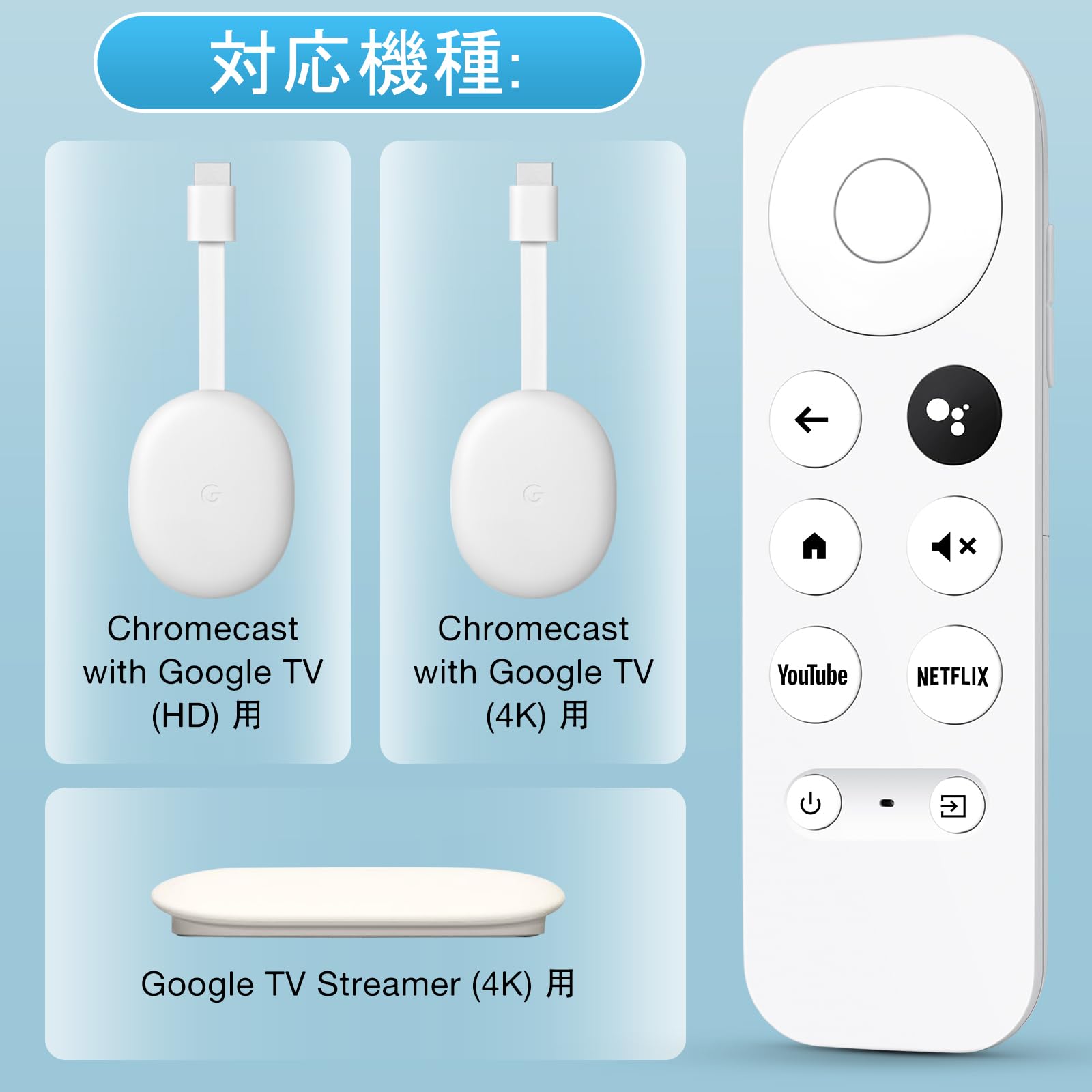 Amazon | for Google Chromecast リモコン 互換性クロームキャスト