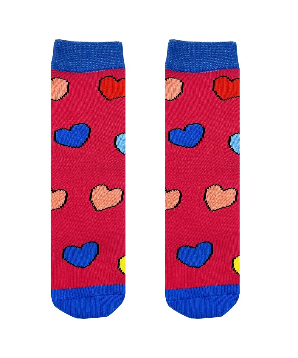 Squelch Thick & Cosy Welly Socks for Children - perfect for wellies, hiking or skiing (UK, Numeric, 11, 13, Regular, Hearts)