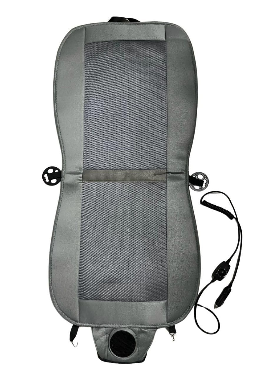 BROGBUS Polyester Car Cooling Ventilated Seat Cover With Inbuilt Fans And Speed Control For Driver Seat (Supports 12V To 24V, Grey)-image-18