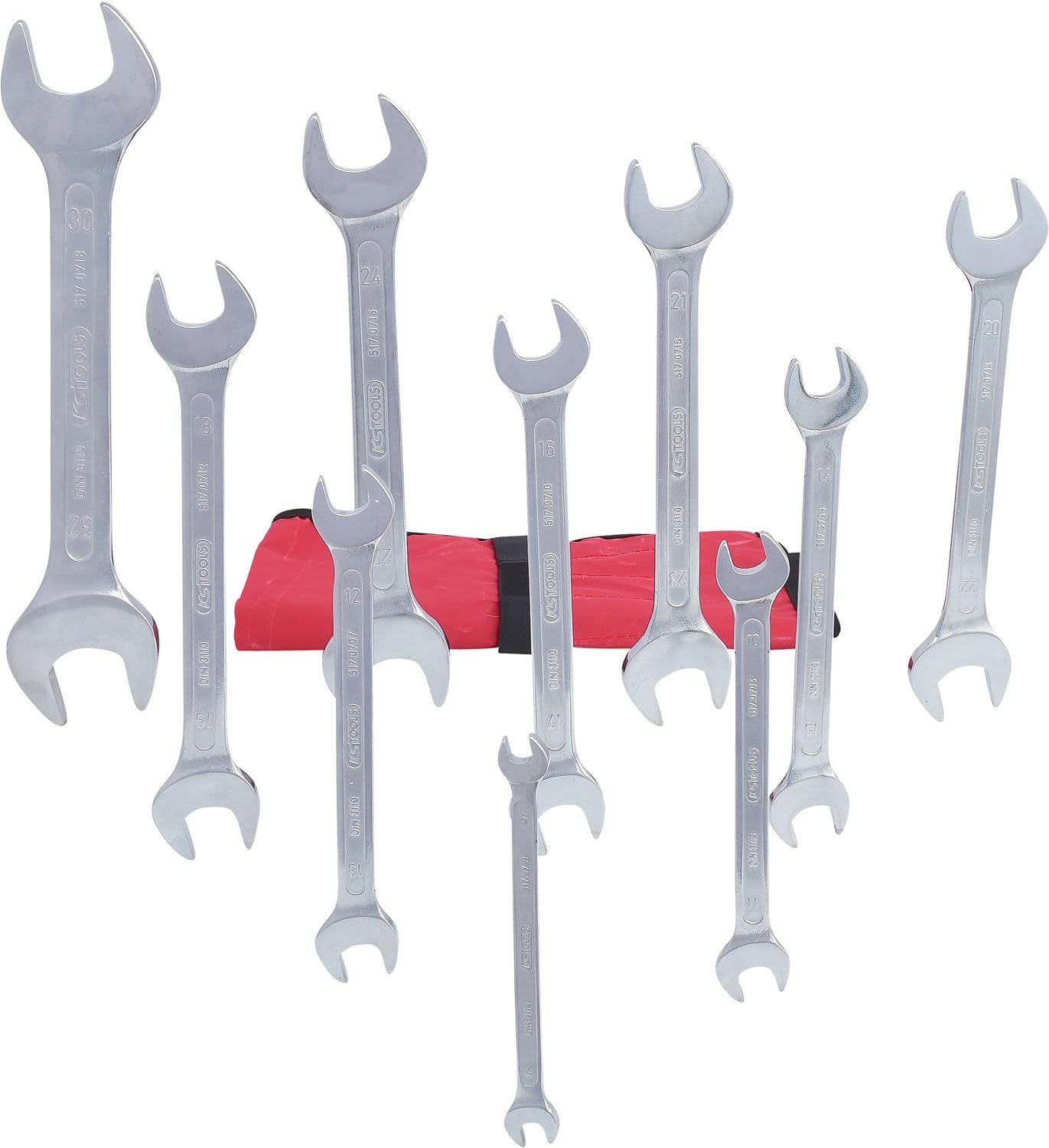 Jeu de 9 clés à fourches KS Tools 517.0123 outillage de serrage mécanique