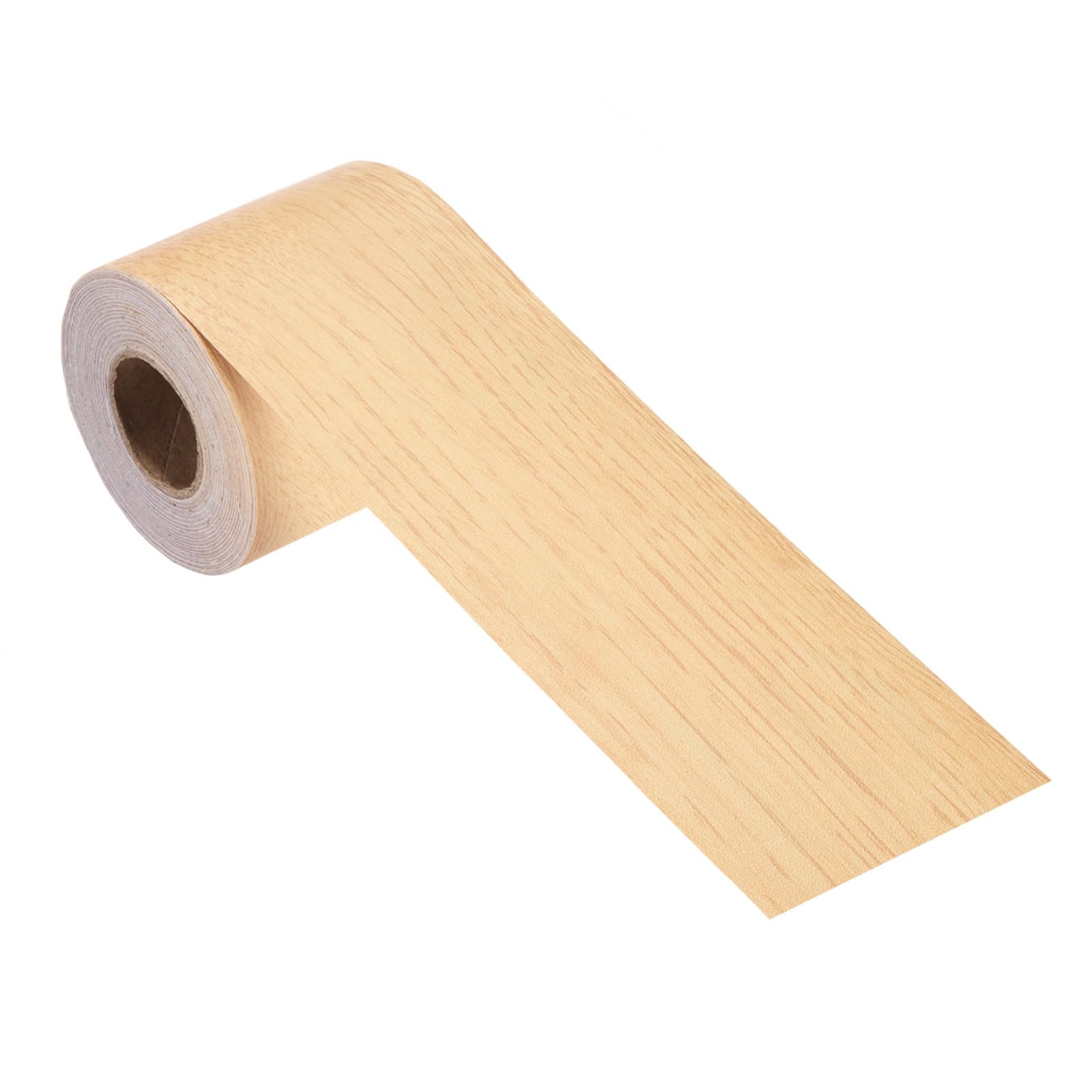 sourcing map Wood Grain Repair Tape, 2 Inch x 33 Feet Self Adhesive Wood Grain Tape Multi-Purpose Wallpaper Border Trim for Furniture Floors Windows Doors Tables Home DIY Project, Bright Yellow