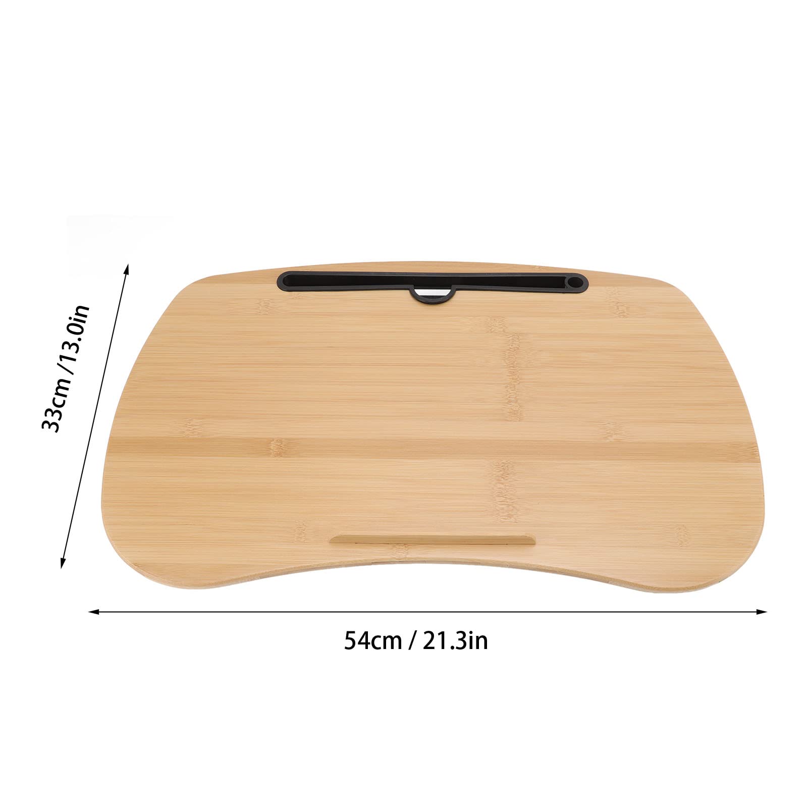 Haofy Biurko 3 w 1 Bambusowa Ergonomiczna Konstrukcja ze stabilną poduszką do Pracy, Podróży i Małych Przestrzeni