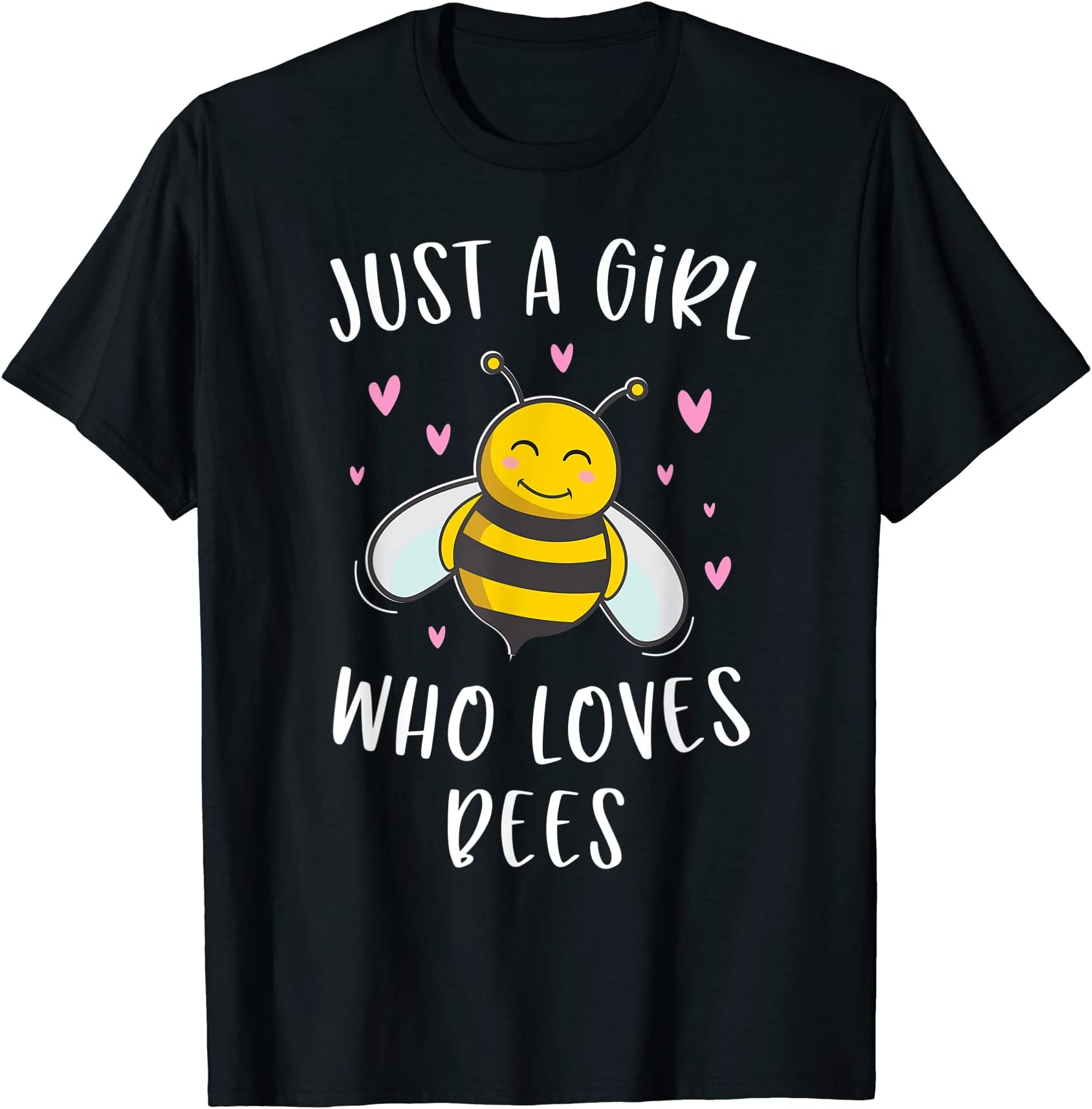 Just A Girl Who Loves Bees Cute Bee Lover T-Shirt