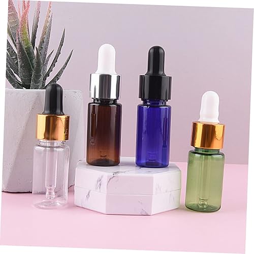 Miniatura 6 de Botellas de vidrio con cuentagotas de aceite esencial, botellas de vidrio con cuentagotas ámbar, botellas de viaje a prueba de fugas, frascos de