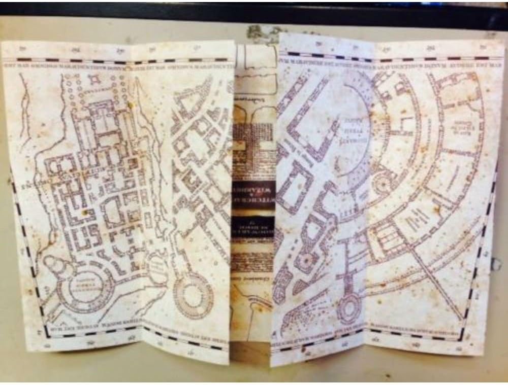 Marauder's Map Hogwarts Wizarding World Harry Potter Warner Bros LIMITEDNEW