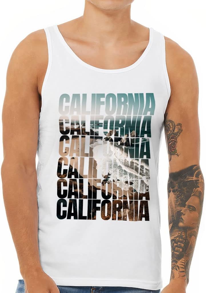 California Tank - Beach Vibes Workout Tank - United States Jersey Tank