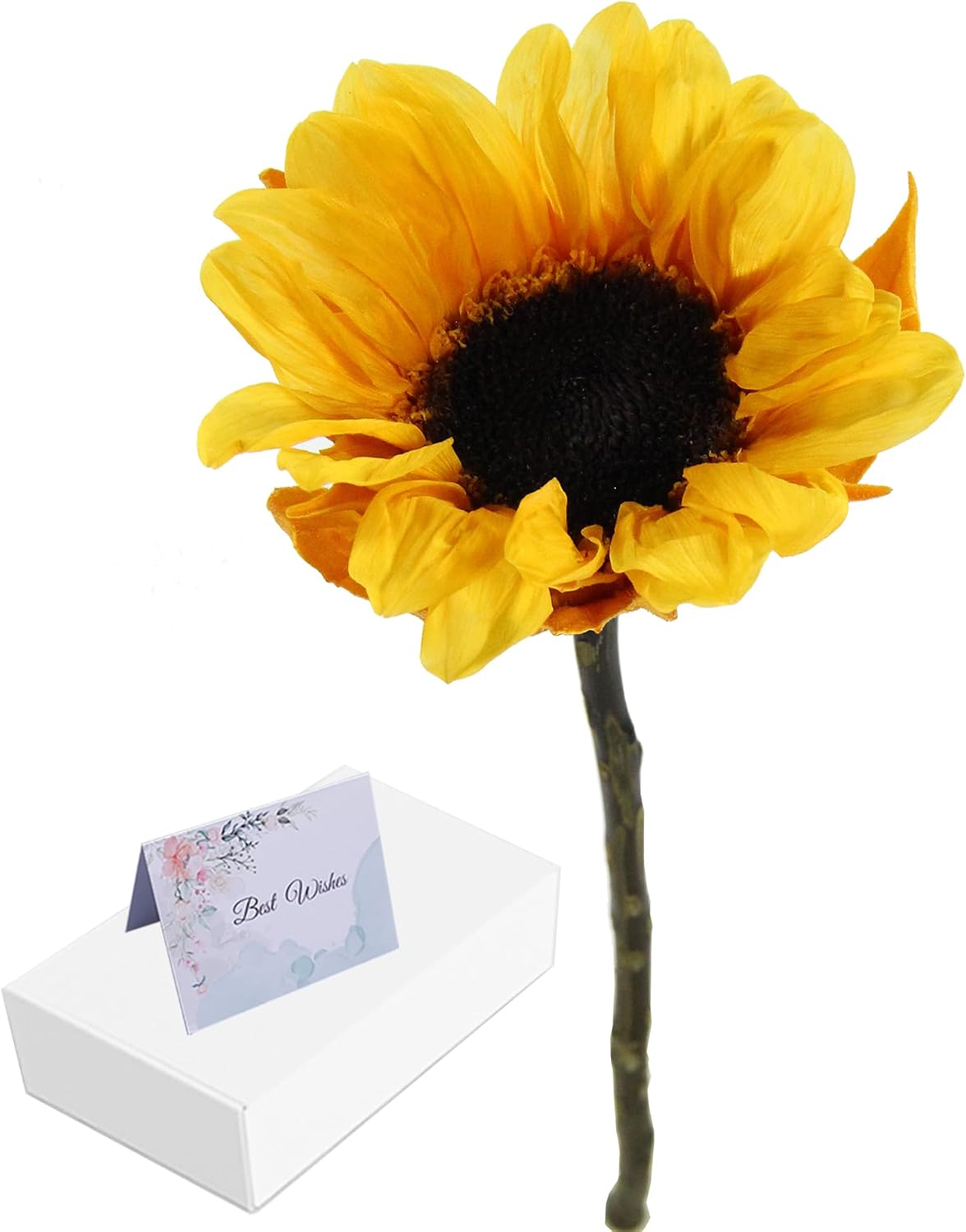 Preserved Flowers for Delivery, Real Sunflower That Last 1-3 Years, Forever Flowers Gifts for Birthday, Wedding, Anniversary, Get Well, Thanksgiving, Sympathy, Congratulations, Home Vase Decor