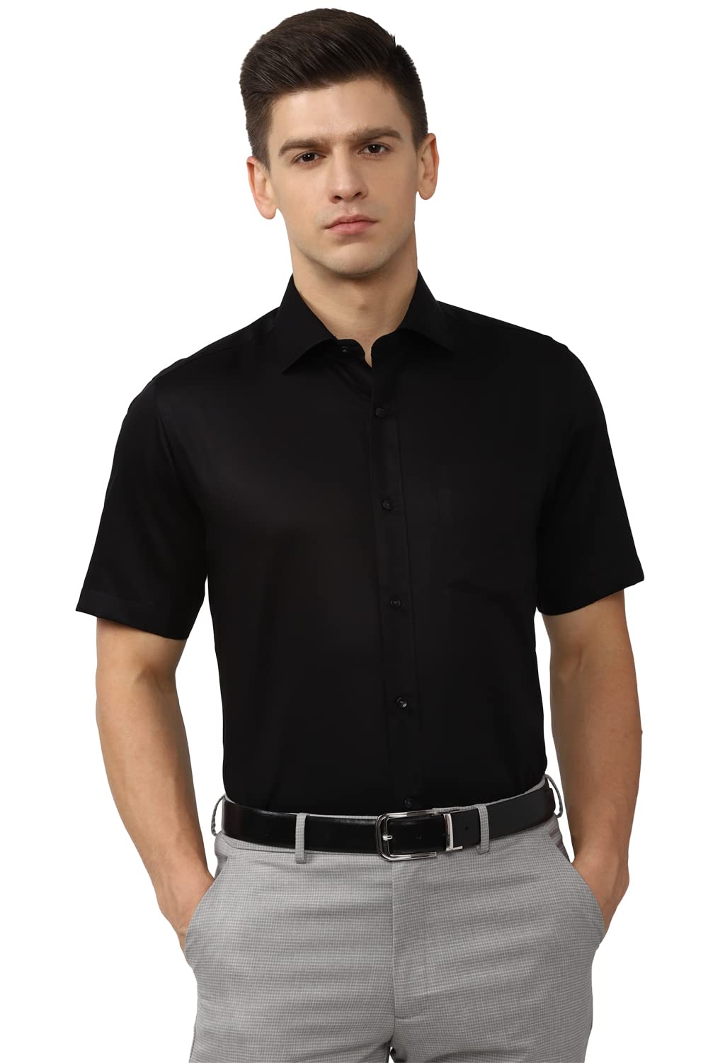 van heusen Men's Cotton Solid Regular Fit Shirt-picture-19