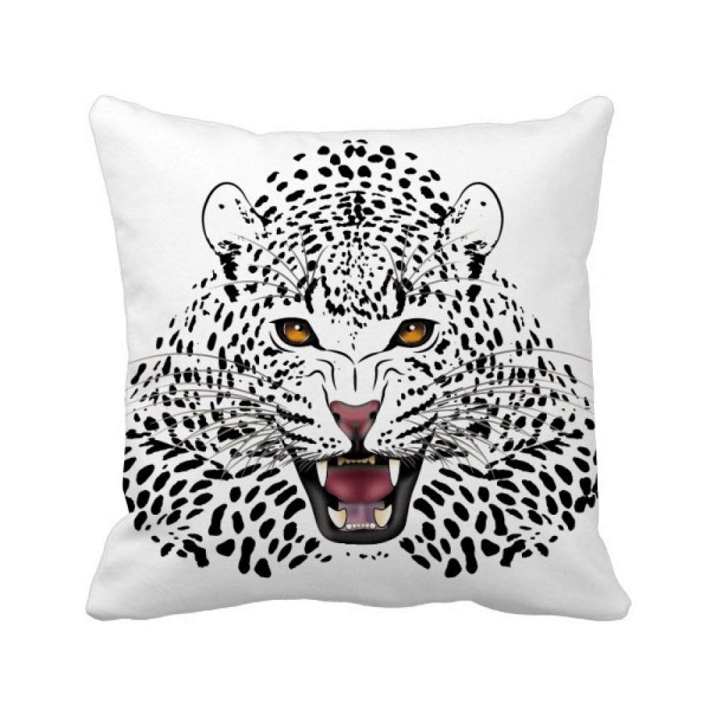 Coussin de tigre majestueux carré 40 cm avec insert pour décoration chic