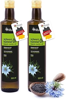 Aceite de comino negro mituso, 100% puro y prensado en frío, 1 paquete (1 x 500 ml)