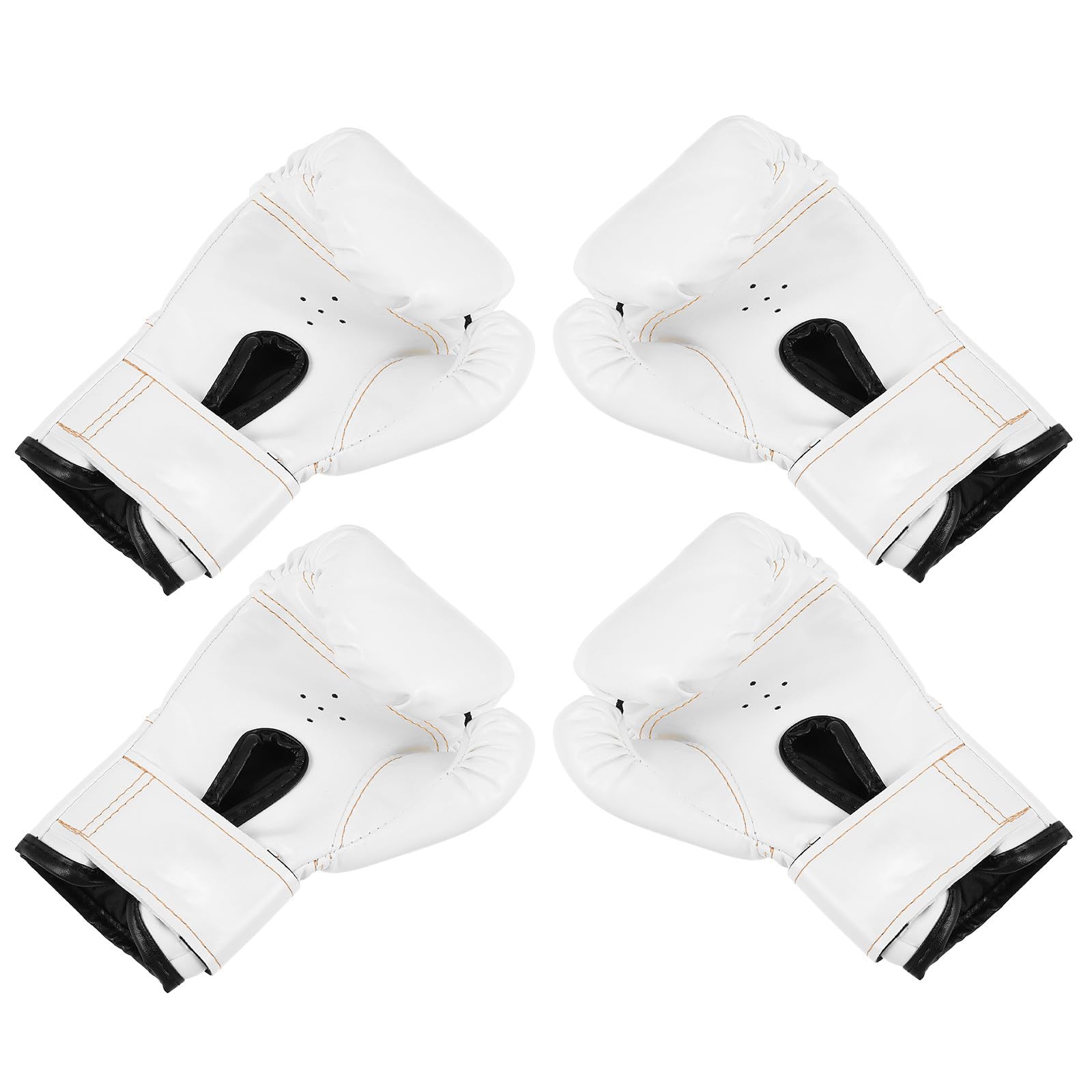 Moufles de boxe blanches enfants rembourrées pour éviter les chocs lot de 2 - 8