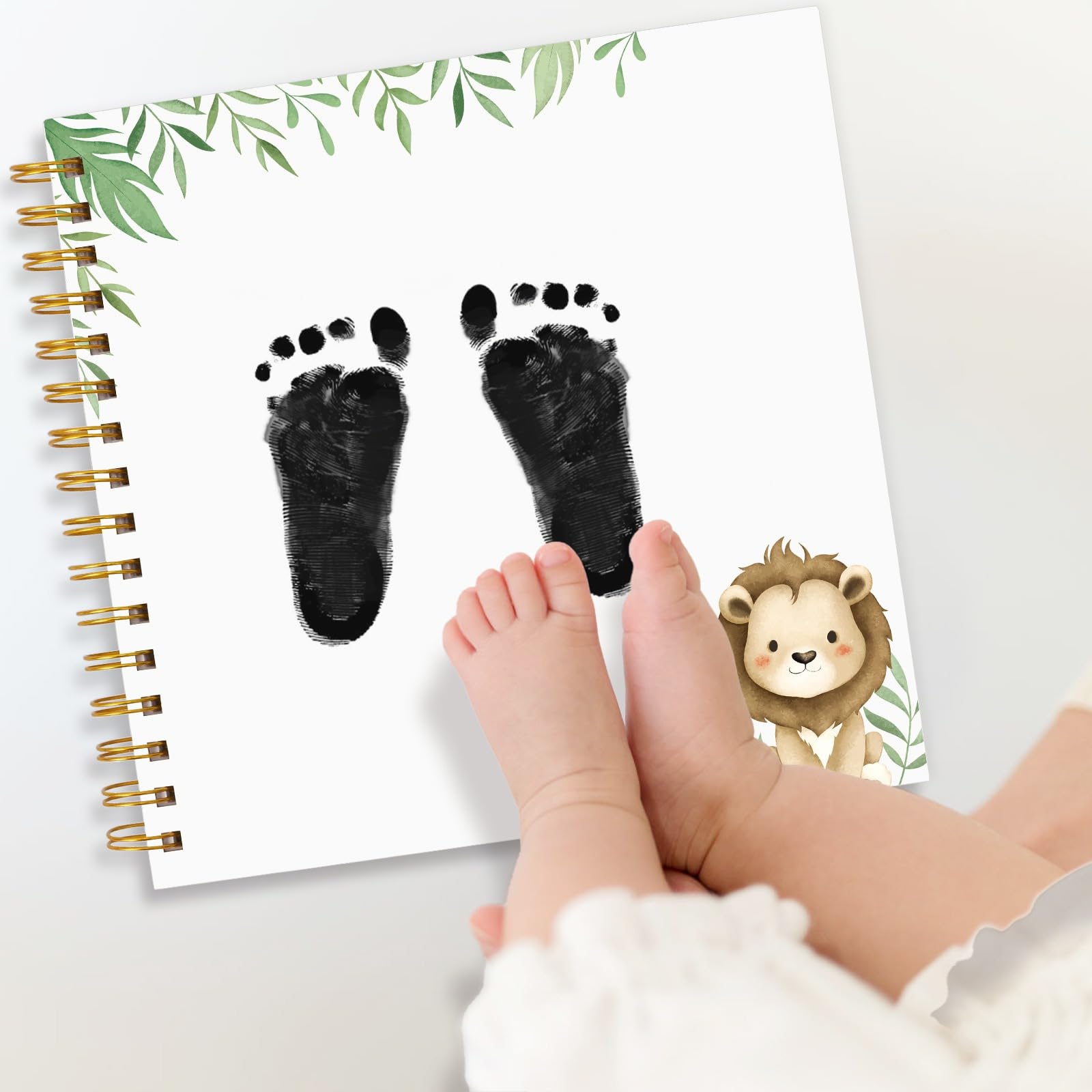 Personalisiertes Baby Gästebuch 1 Jahr, Eintragalbum für ersten Geburtstag, Erinnerungsbuch für Kinderparty, Geschenk zur Taufe (Varianten 1)