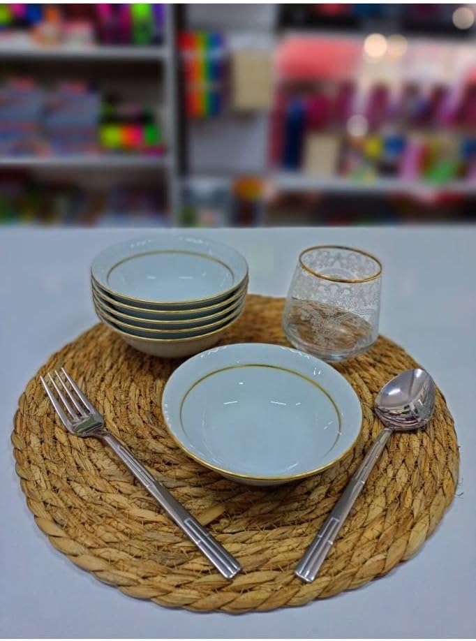 Gural Porselen Yaldızlı Kase 6 Lı 13,5 Cm