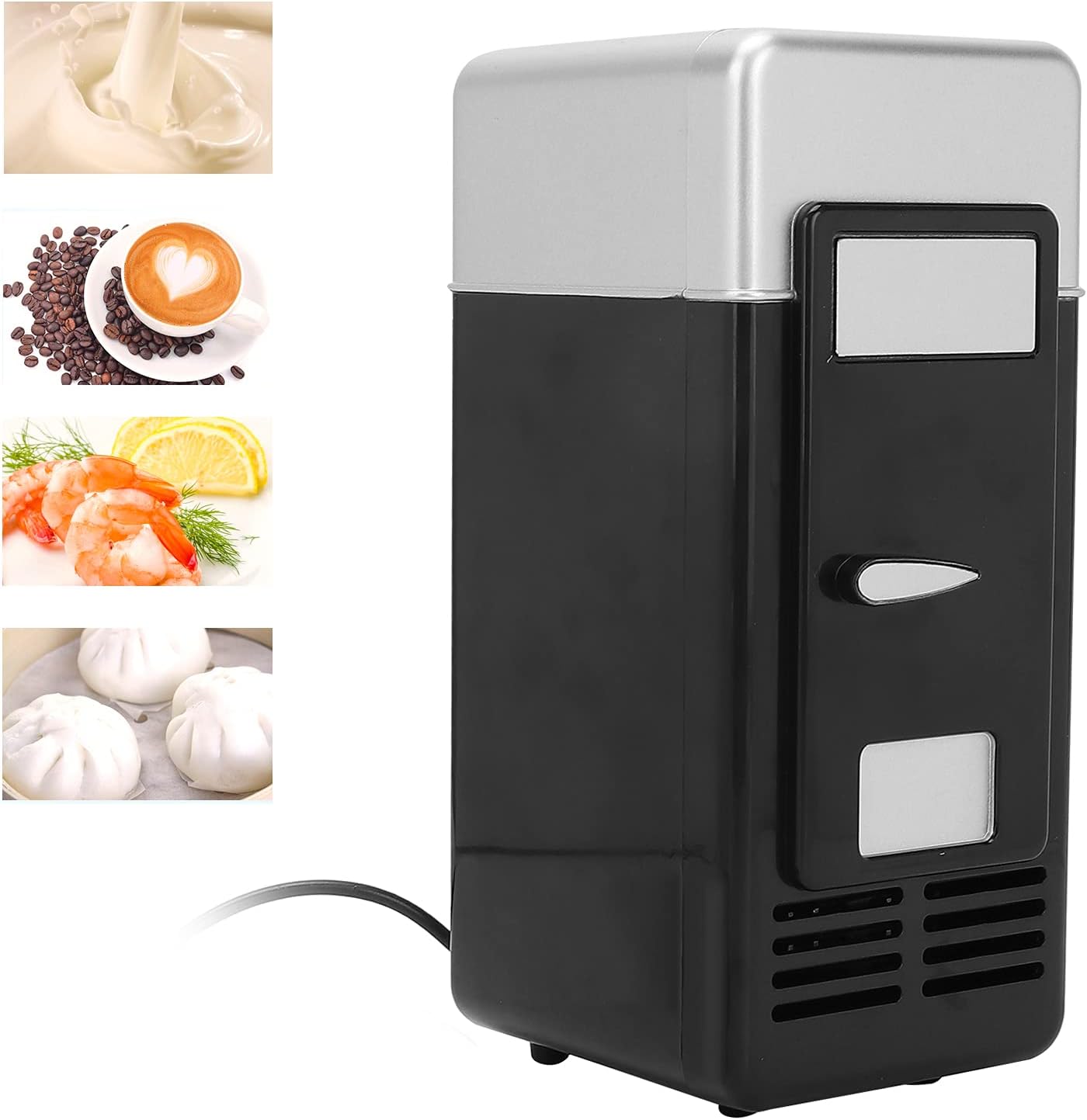 Small Refrigerator, Mini USB Fridge Compact Cooler Foods Skin Care Product Storage Small Refrigerator