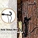 Sadnyy 3 Pcs 13'' Tree Stand Bow Hanger 3/6/8 Pcs Bow Hunting Accessories Tree Stand Accessories for Hunting Archery Outdoors Sports (Black)
