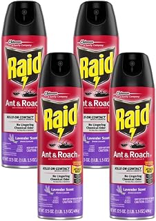 Raid Ant & Roach Killer Lavender 17.5 Ounce (Pack of 4)