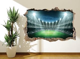 Cool Football stadium night floodlit Kids Boys wall sticker wall mural (32457955) (160cm x 120cm)