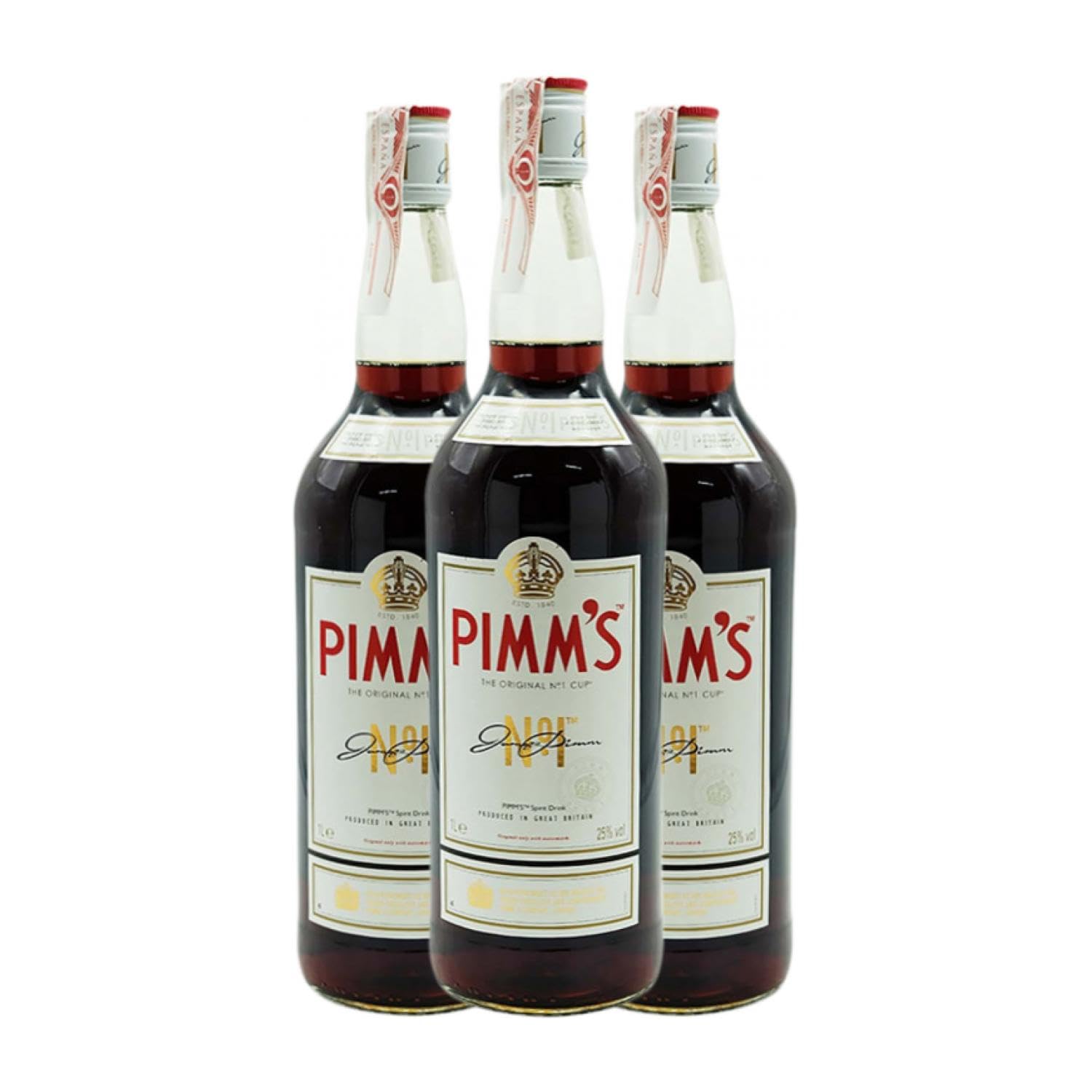 Licores Pimm's Nº 1 Botella Misil 1 L (Caja de 3 Botella Misil de 1 L)