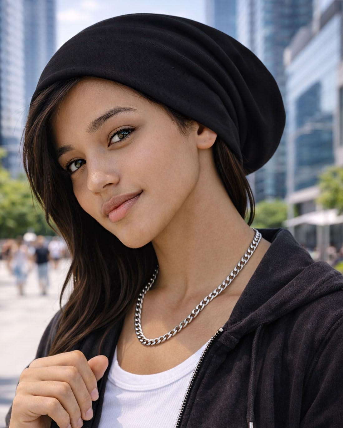 Slouch Bonnet Style 3 en jersey Unisex fin et léger
