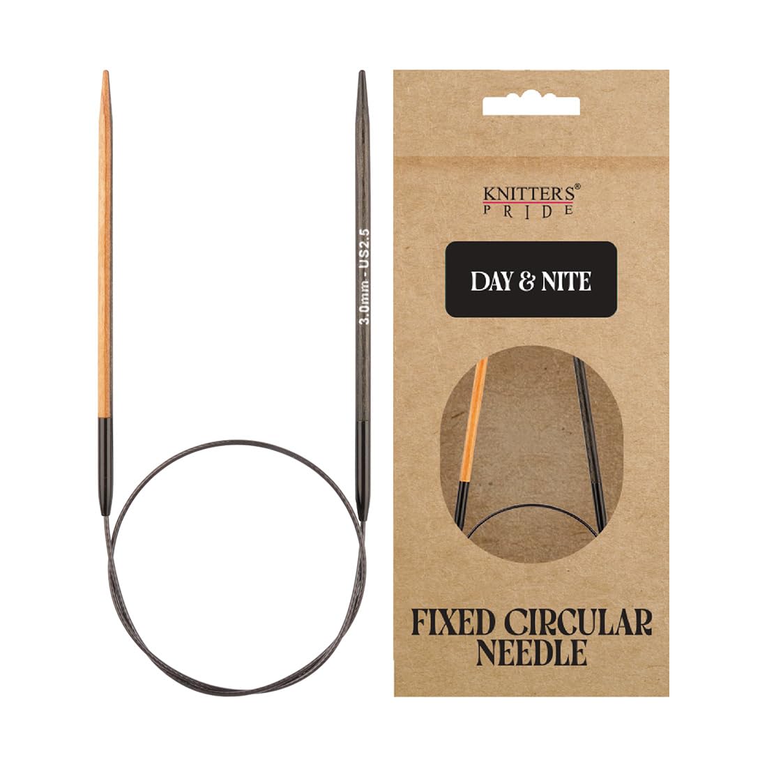 Knitter's Pride Day & Nite Circular Needle 80 cm 3.00 mm - 1 piece