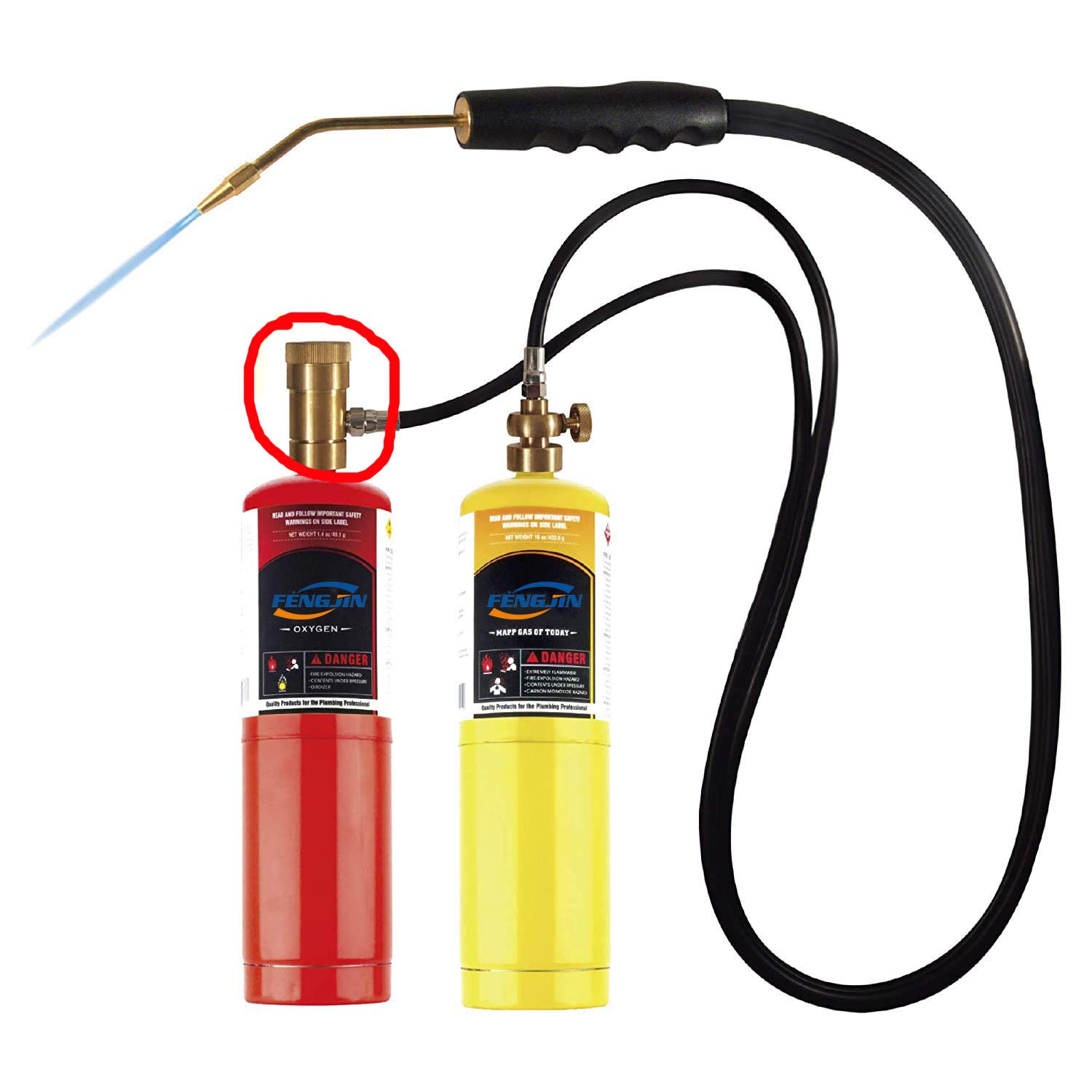 Kaysection - Kit de Oxygenation Regulador para Brewing, Oxygen Regulator for Disposable Tanks with Barb