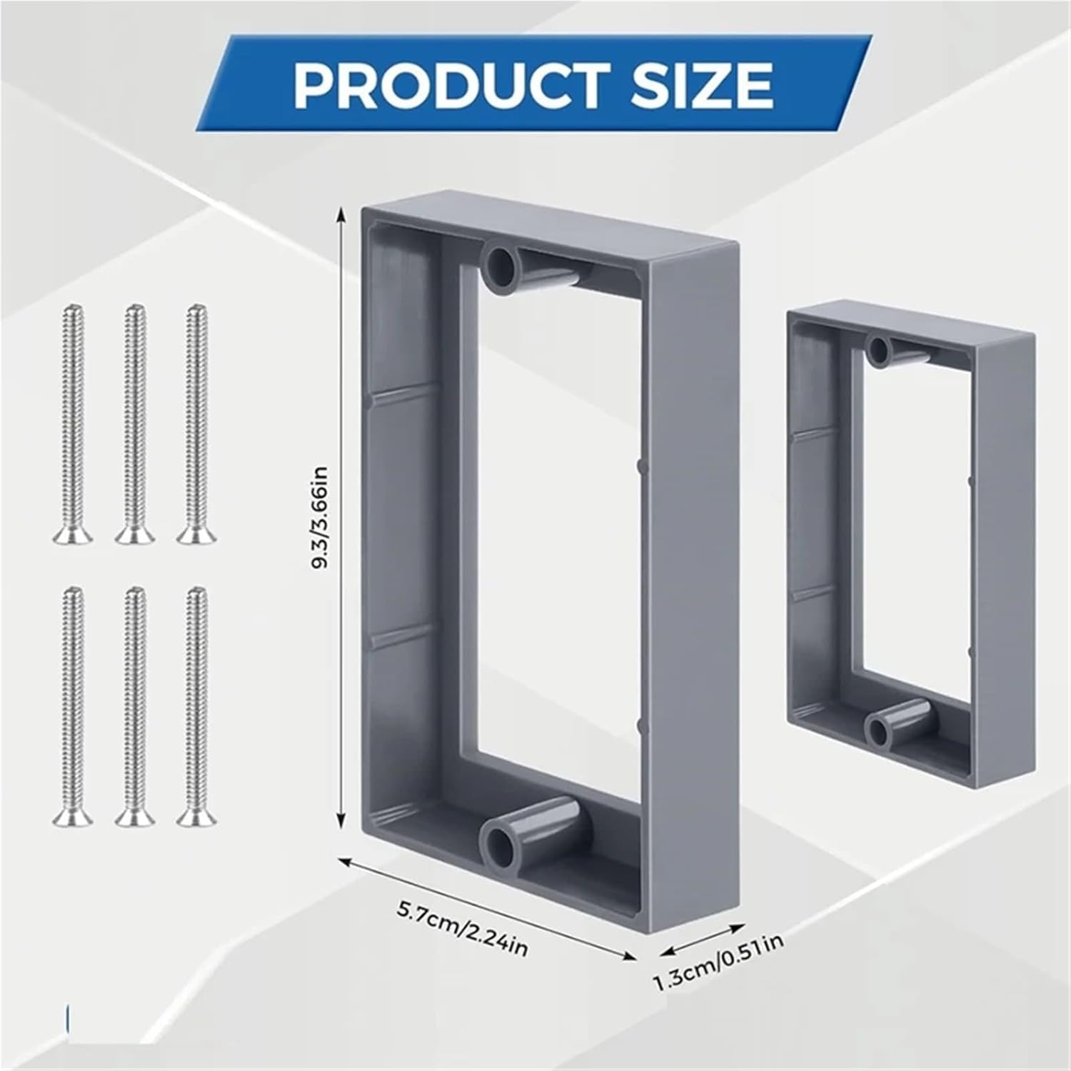 Outlet Box Extender 8pcs 1/2 Inch Outlet Box Extender Electrical with Screws for Boxes and Outlets for Electrical Power Socket Switch