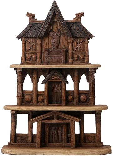 Veronese Design 16 pulgadas nórdico dios vikingo templo soporte de exhibición Polyresin pintado a mano escultura decoración